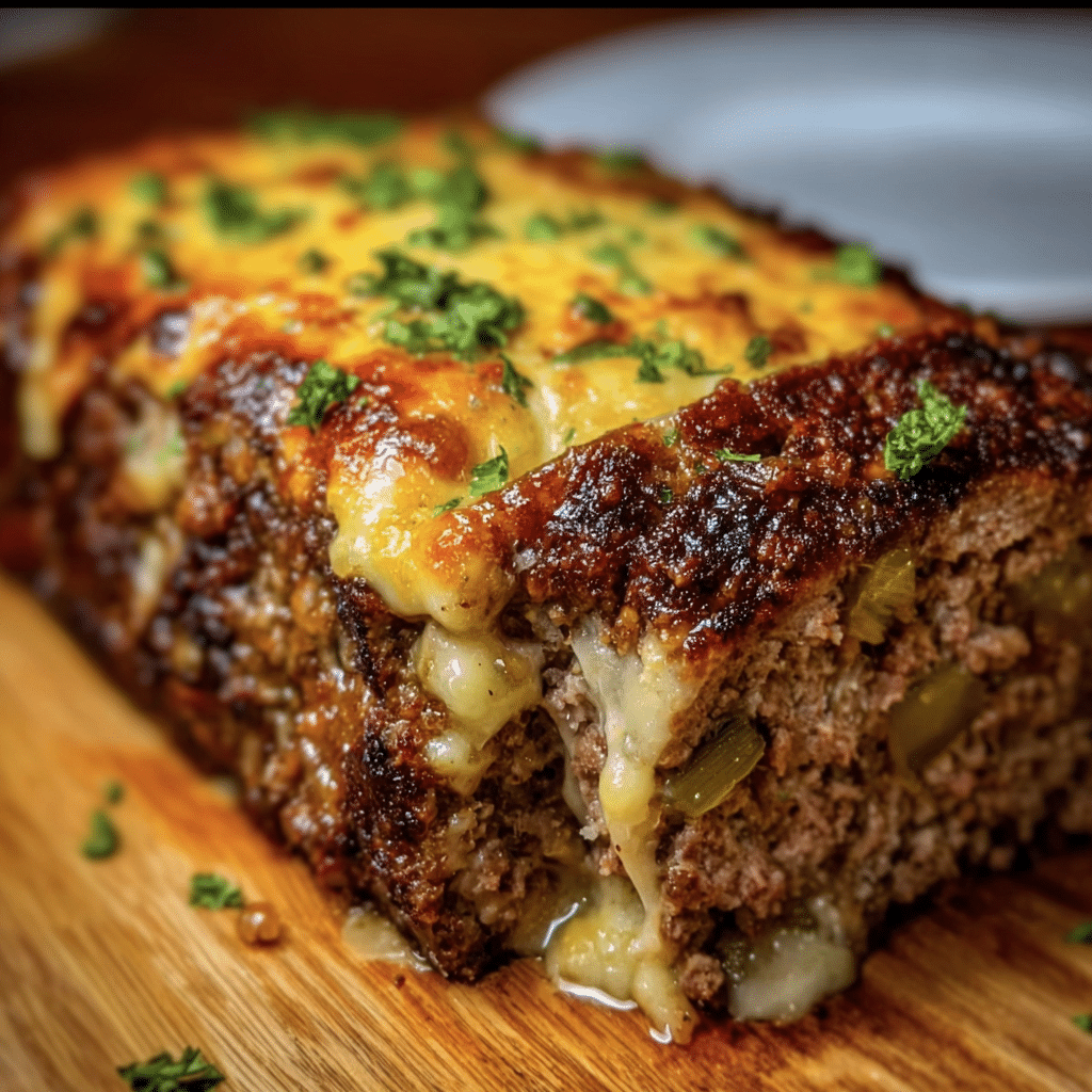Philly Cheesesteak Meatloaf