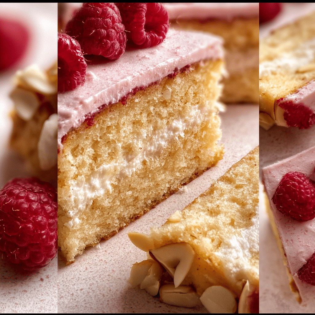 Raspberry Almomnd Cake