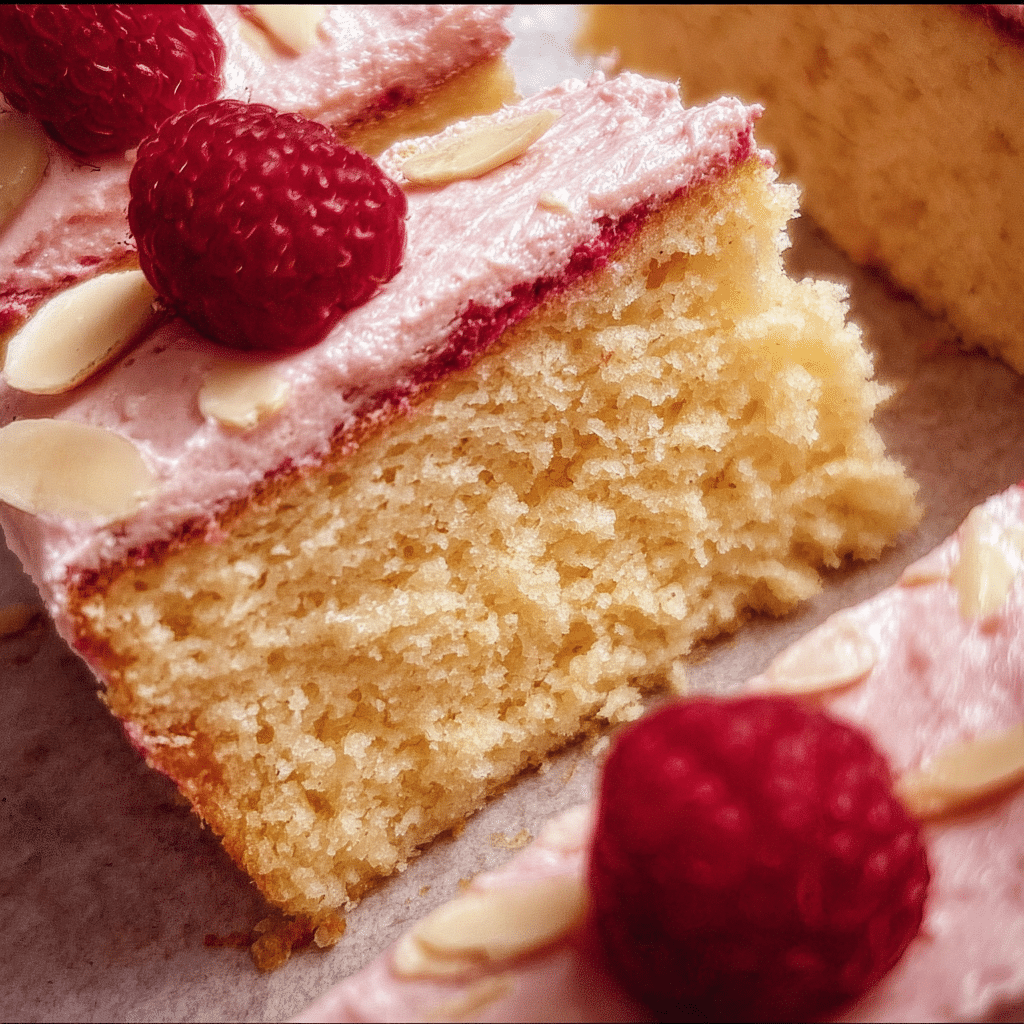 Raspberry Almomnd Cake