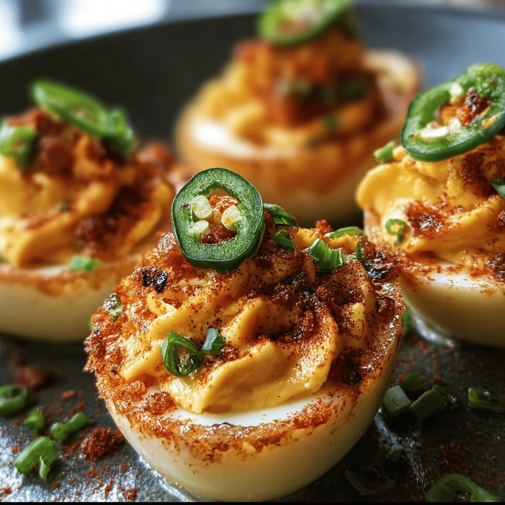 Spicy Bayou Deviled Eggs