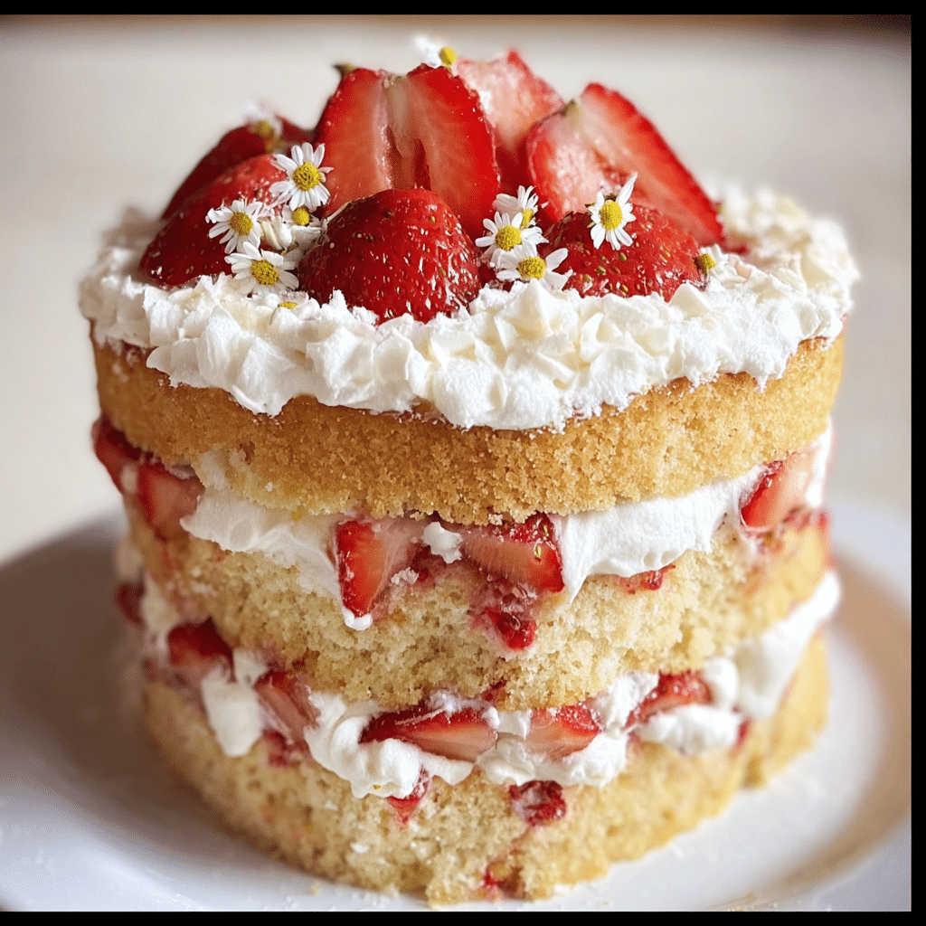 Strawberry Shortcake Layer Cake