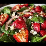 Strawberry Spinach Salad With Balsamic Dressing