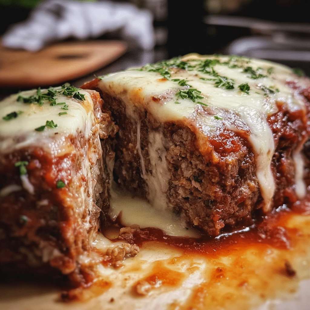 Stuffed Meatloaf With Mozzarella