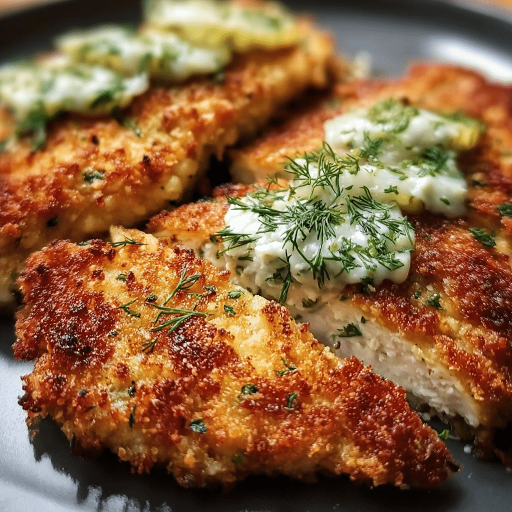 The Best Crispy Dill Pickle Parmesan Chicken