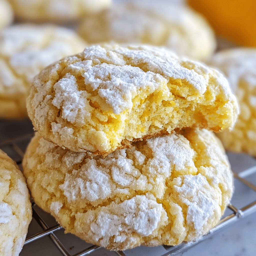 Cake Mix Lemon Cookies