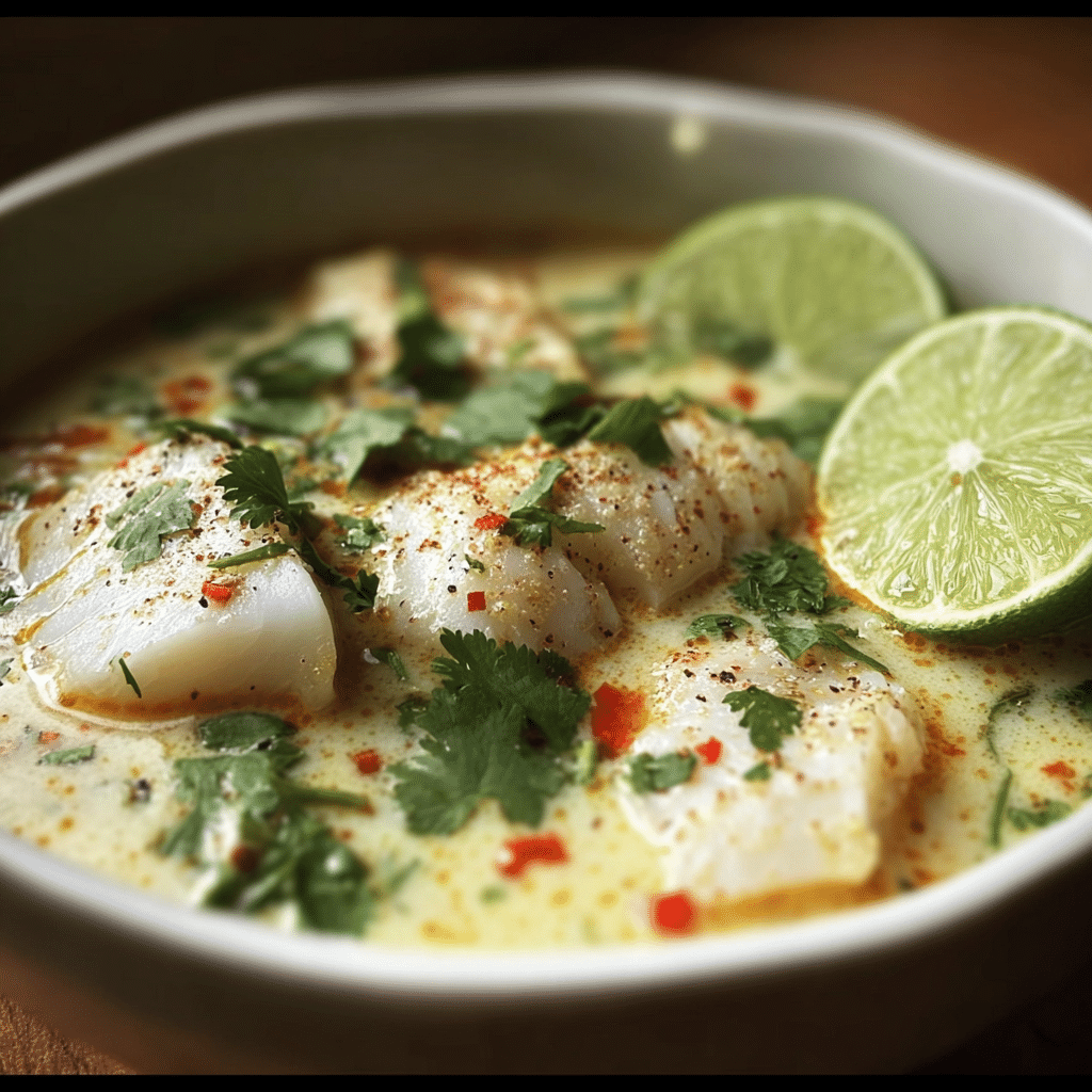 Coconut Lime Fish Soup