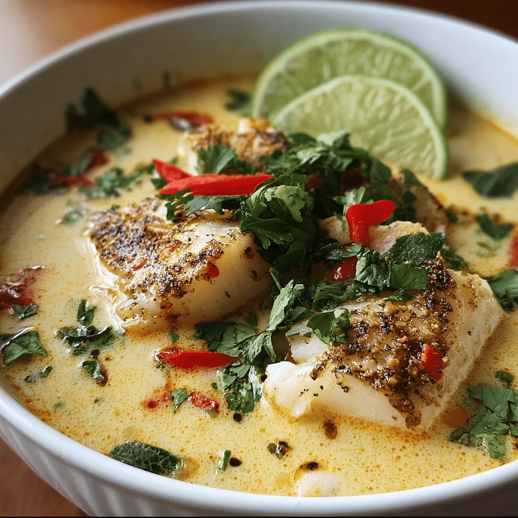 Coconut Lime Fish Soup
