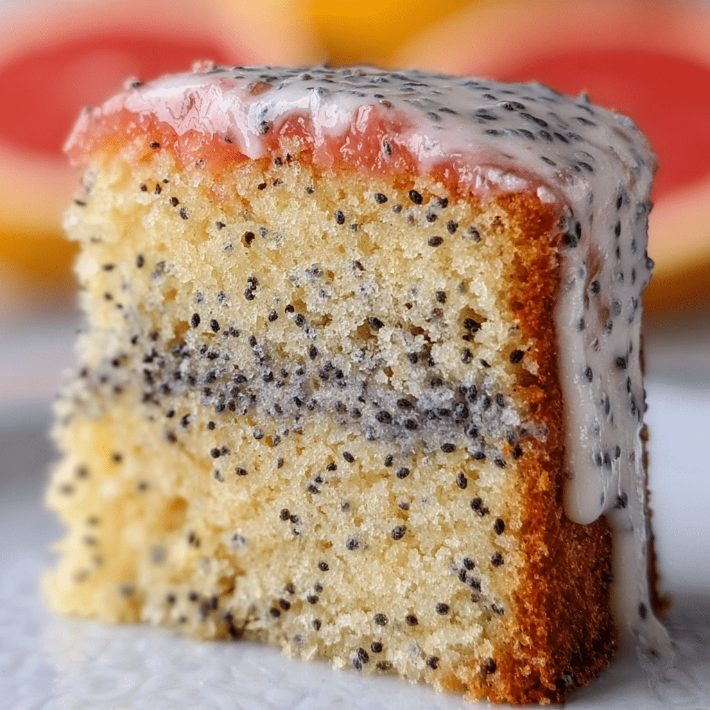Grapefruit Poppy Seed Cake