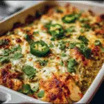 Healthy Salsa Verde Chicken Casserole