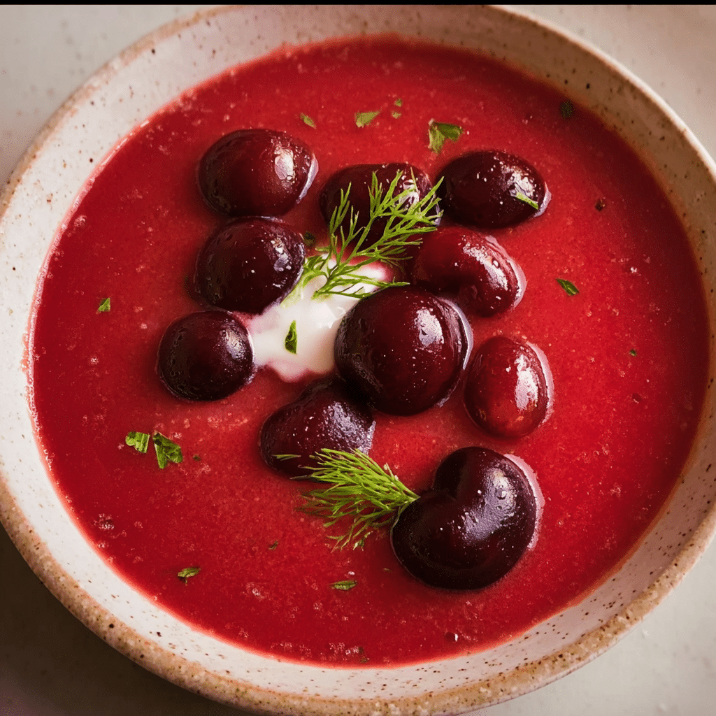 Hungarian Cold Cherry Soup