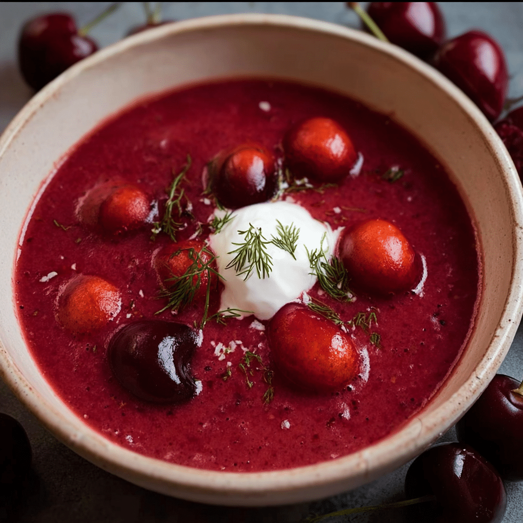 Hungarian Cold Cherry Soup
