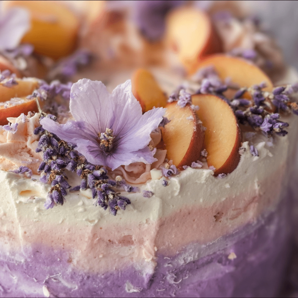 Lavender And Peach Dream Cake
