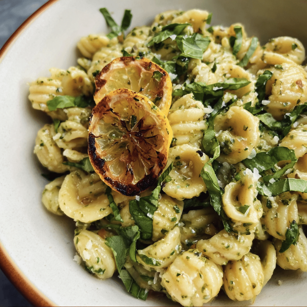 Lemon Basil Pasta Salad