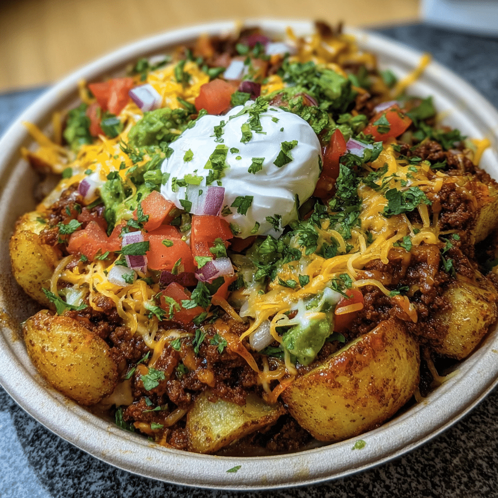 Loaded Potato Taco Bowl
