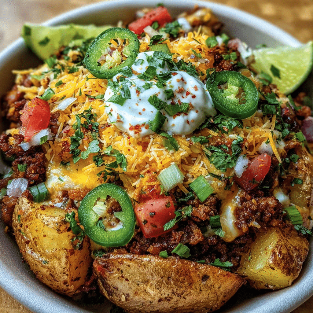 Loaded Potato Taco Bowl