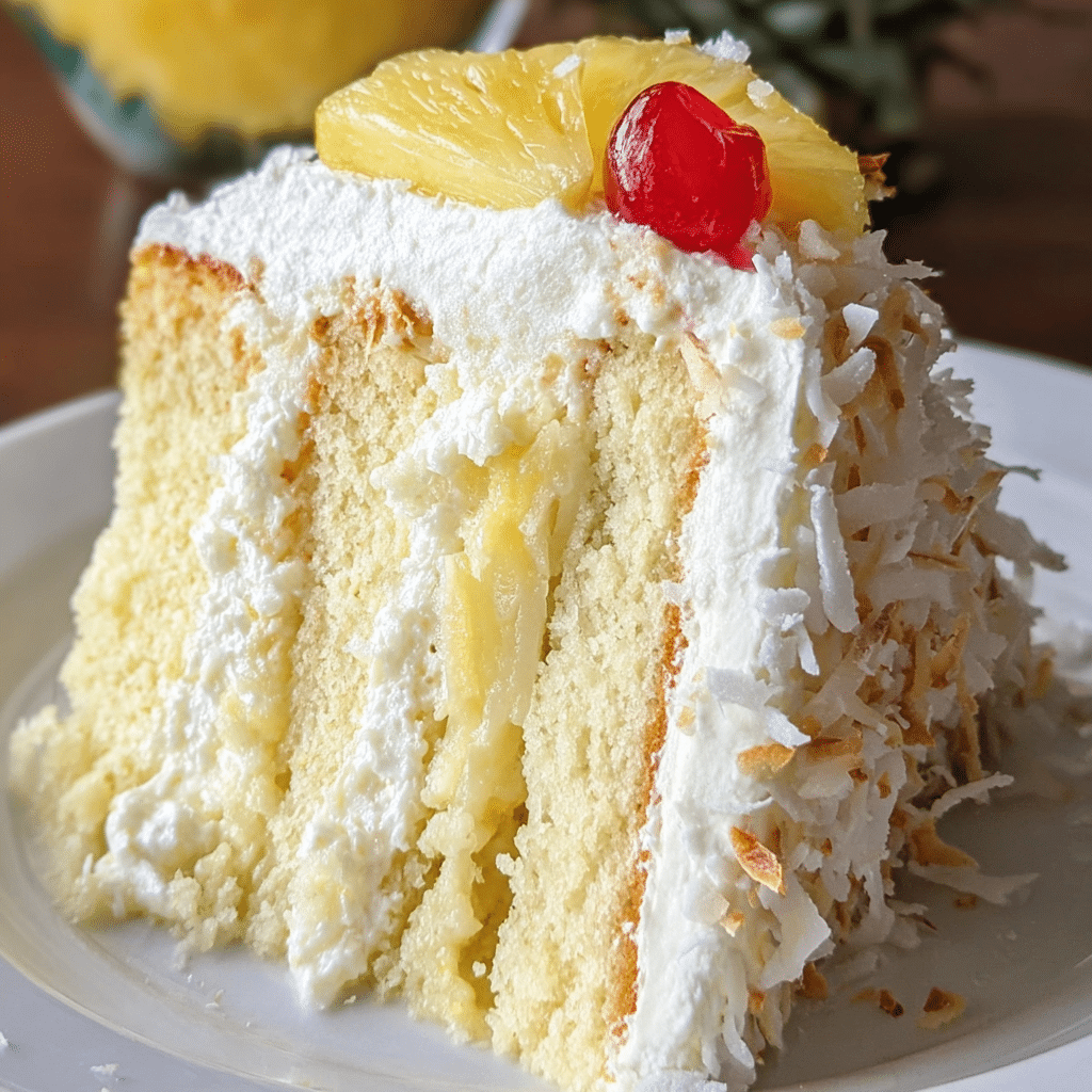 Pina Colada Layer Cake