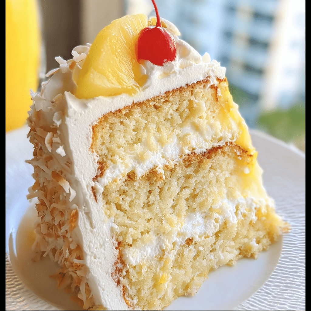 Pina Colada Layer Cake