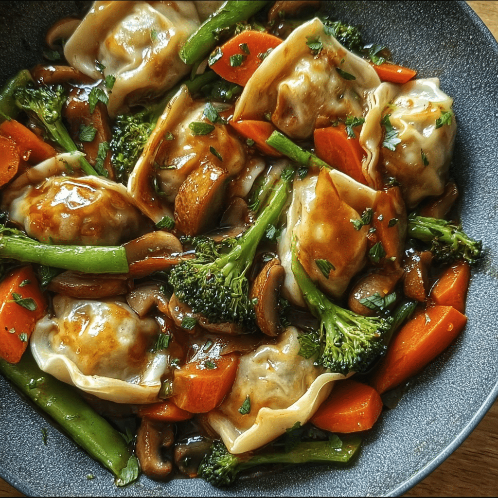 Quick Potsticker Stir Fry