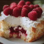 Raspberry Angel Food Cake