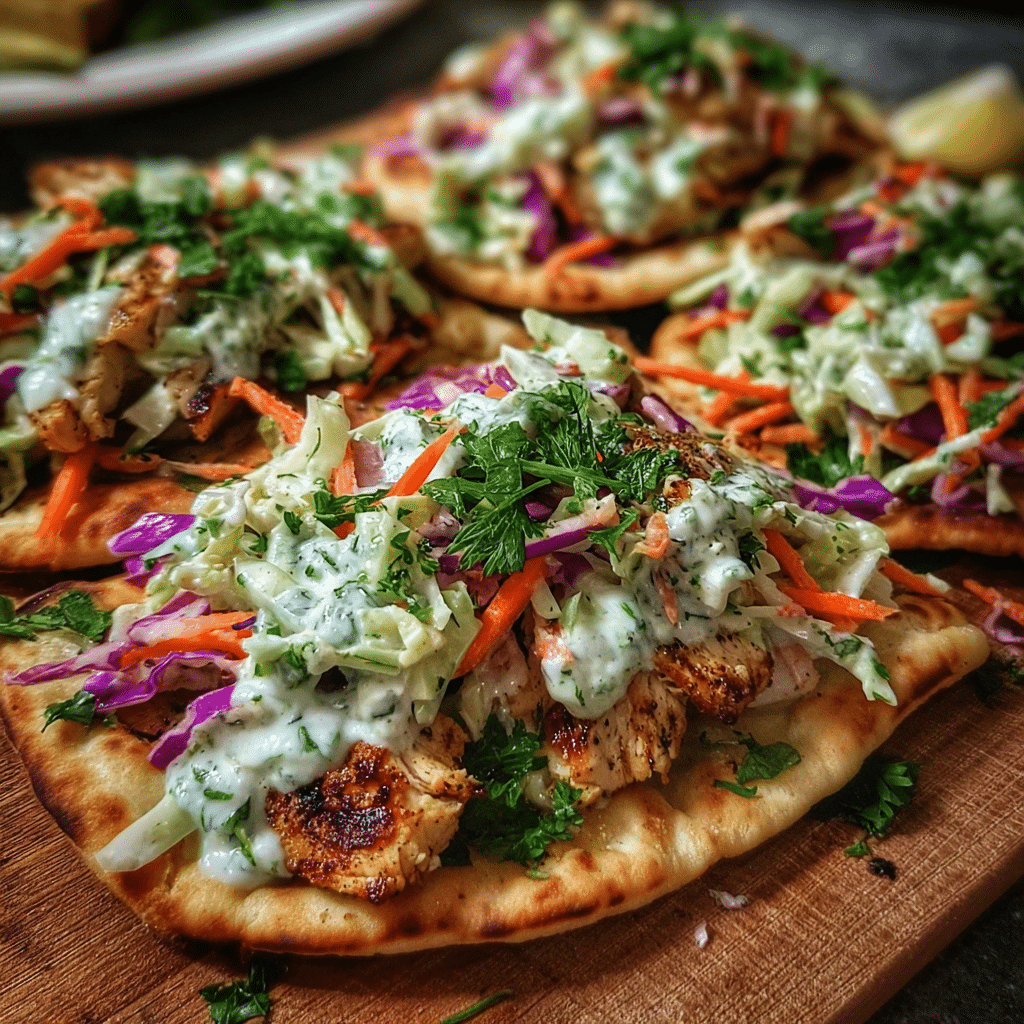 Sheet Pan Chicken Pitas With Fresh Herb Ranch Slaw