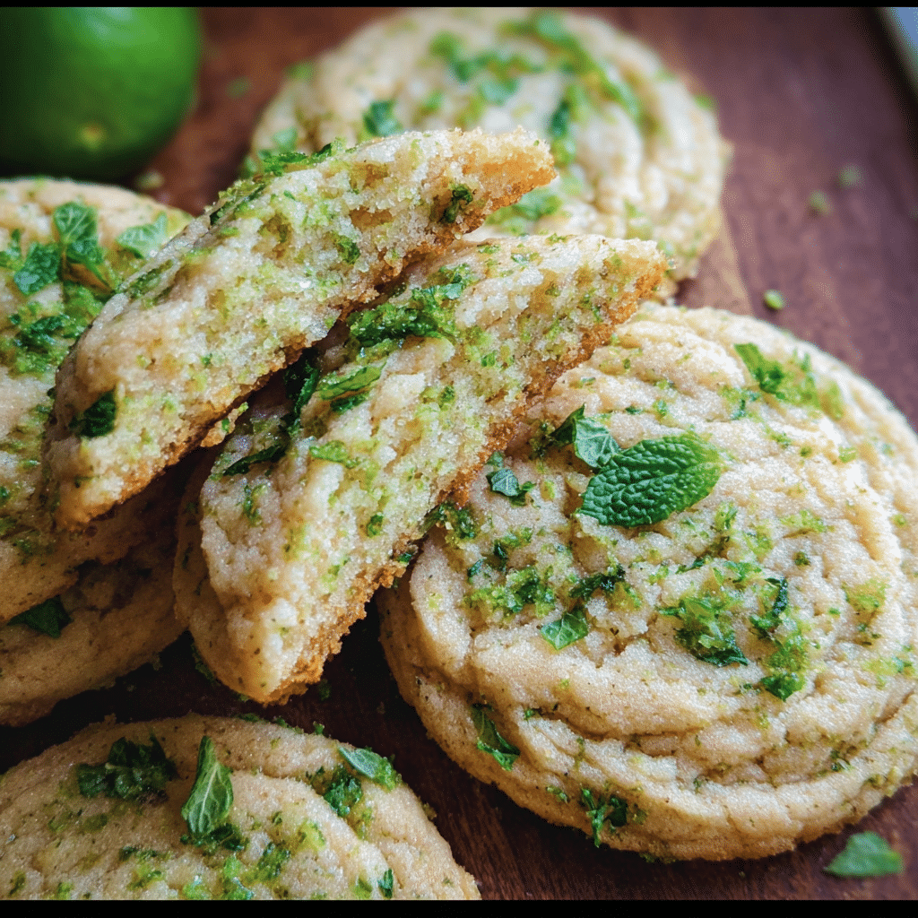 Soft And Chewy Mojito Cookies