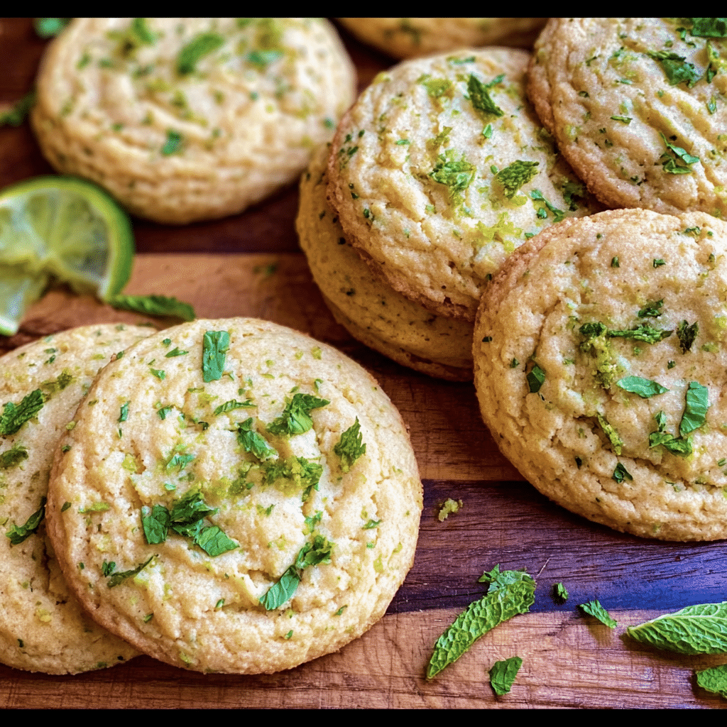 Soft And Chewy Mojito Cookies