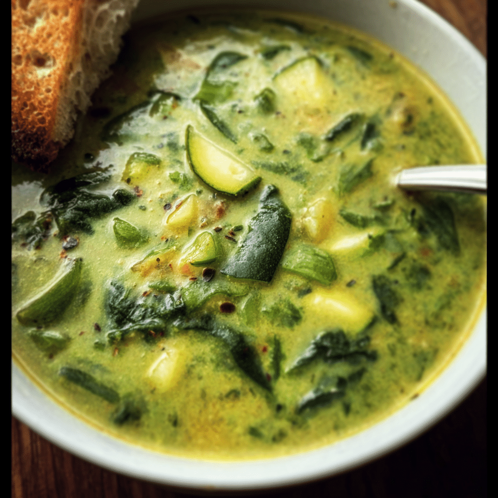 Spinach & Zucchini Soup