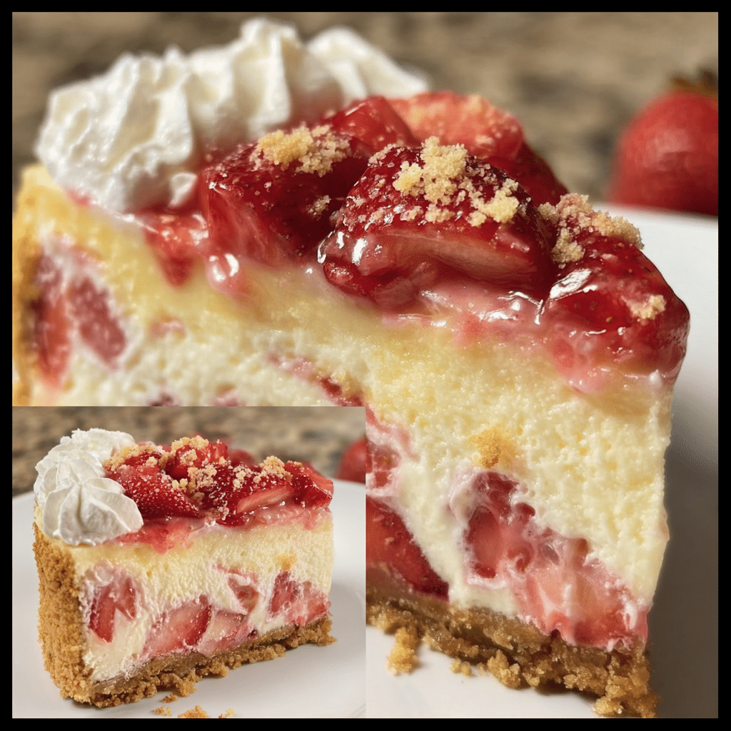 Strawberry Shortcake Cheesecake Bliss