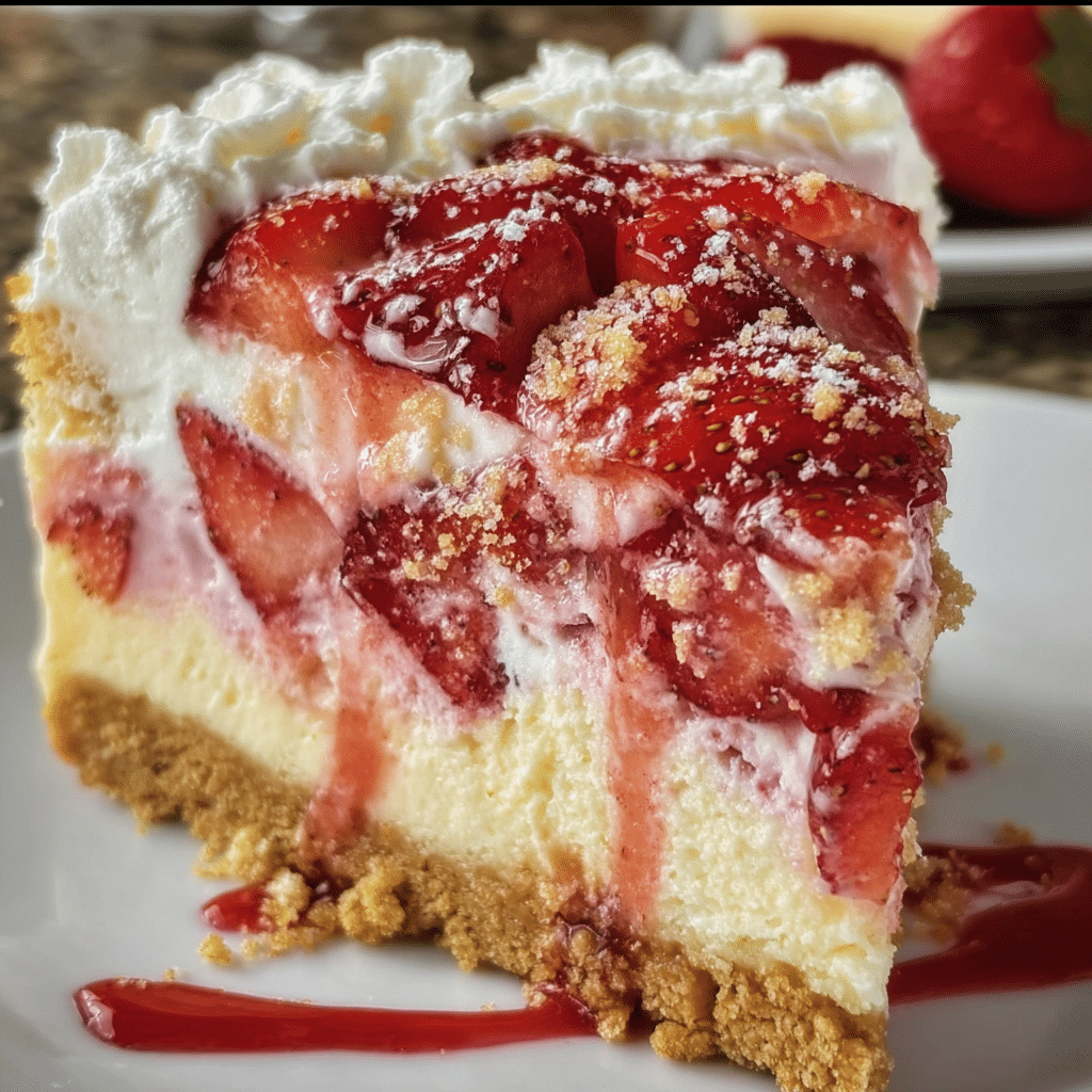 Strawberry Shortcake Cheesecake Bliss