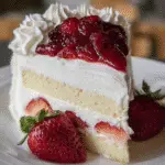 Whipped Cream Strawberry Cake
